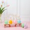 Garden Scene Wooden Egg Holder Kit with 8 Eggs 2-1/2”, for Easter| Woodpeckers